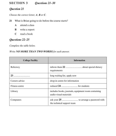 free ielts listening test